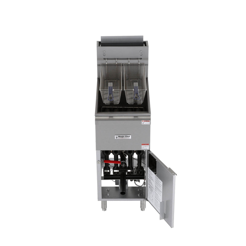 Magic Chef Stainless Steel Commercial Propane Gas Fryer (35 Qt.)