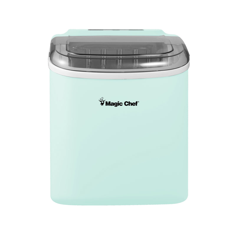Magic Chef Portable Countertop Ice Maker in Mint Green (27 lb.)