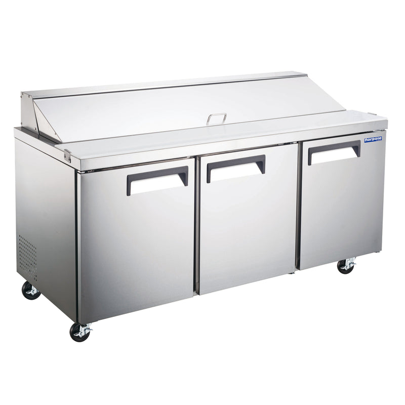 Norpole 3 Door Sandwich/Salad Prep Table