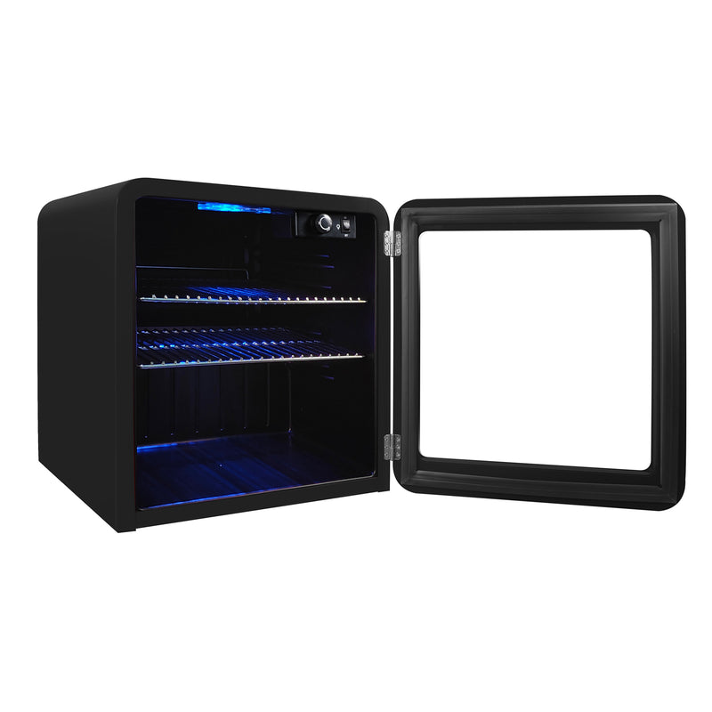 Magic Chef Retro Mini Beverage Cooler in Black (1.7 cu. ft.)