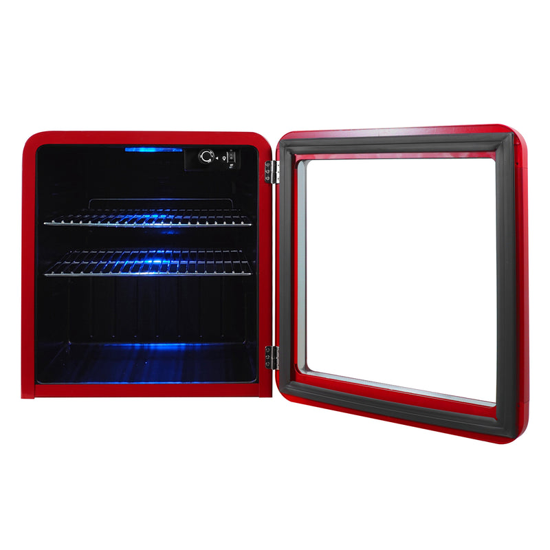 Magic Chef Retro Mini Beverage Cooler in Red (1.7 cu. ft.)