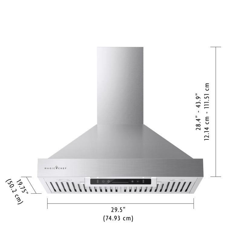 Magic Chef 30" Stainless Steel Range Hood