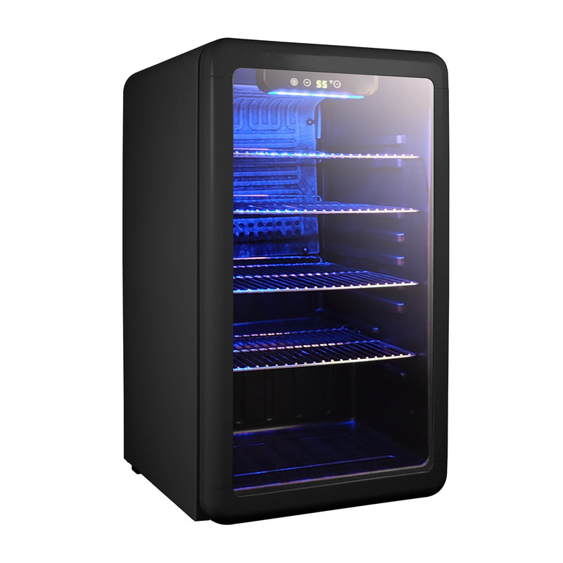 Magic Chef Retro Beverage Cooler in Black (3.4 cu. ft.)