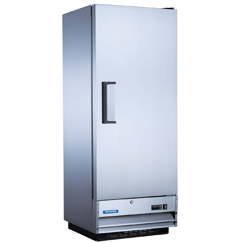 Norpole Single Door Commercial Reach-In Refrigerator in Stainless Steel (12 cu. ft.)