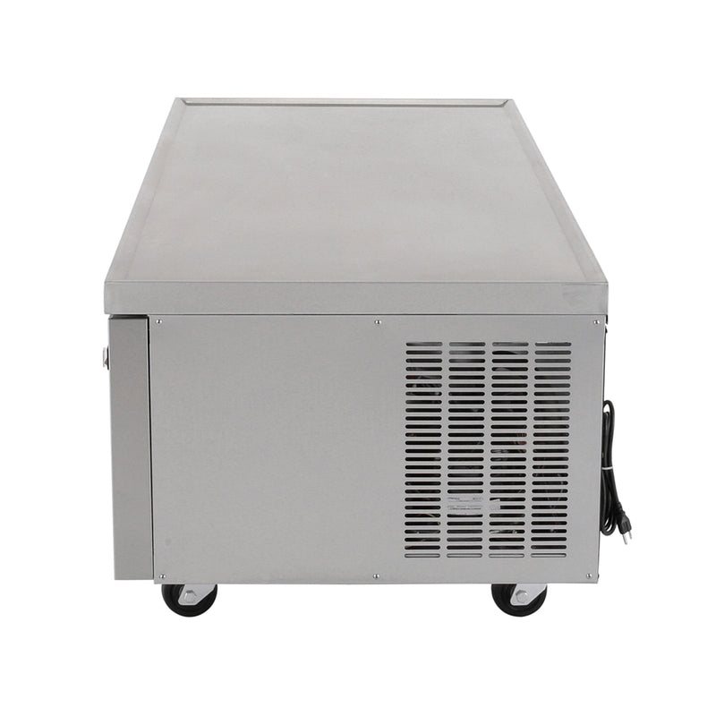 Norpole 4-Drawer Chef Base Commercial Refrigerator in Stainless Steel (72 in. W 16 cu. ft.)