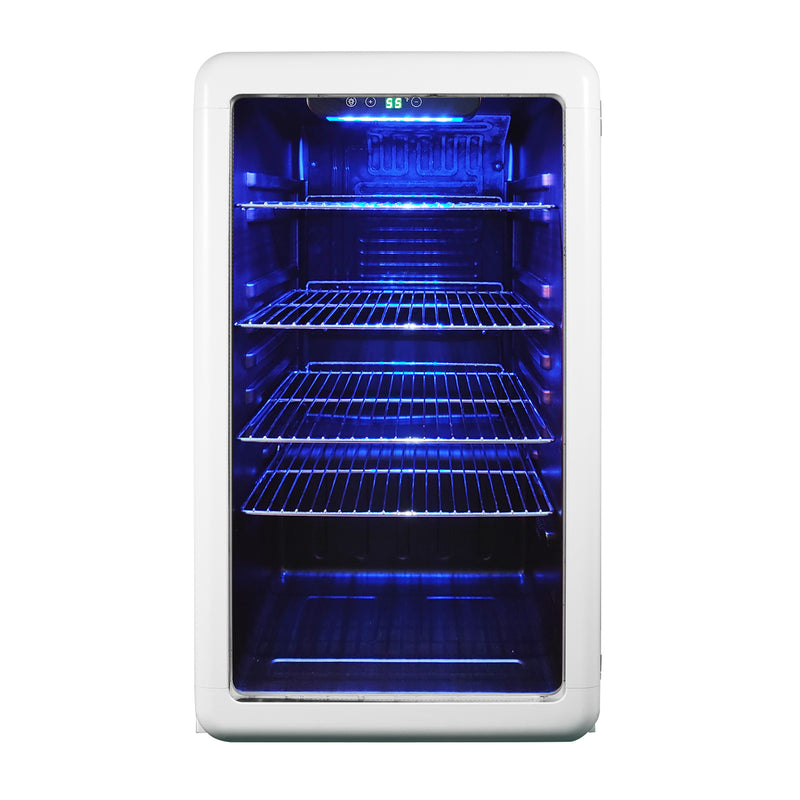 Magic Chef Retro Beverage Cooler in White (3.4 cu. ft.)