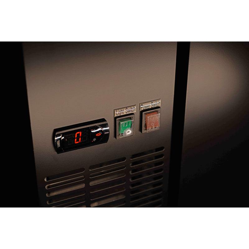 61 in. 16 cu. ft. 2 Door Direct Draw Beer kegerator Dispenser with Double Tap in Black