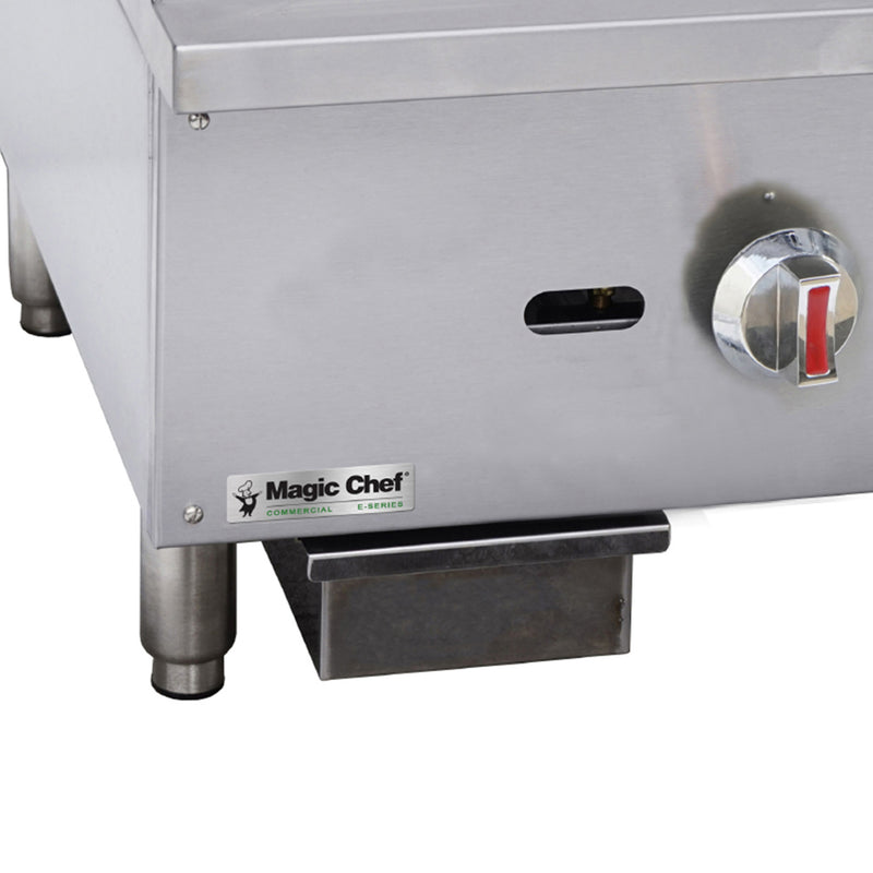 Magic Chef Thermostatic Countertop Gas Griddle in Stainless Steel (16 in.)