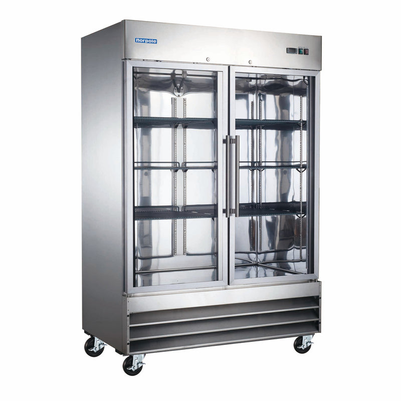 Norpole 2 Glass Door Reach-In Freezer