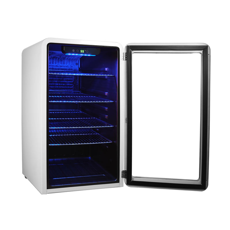 Magic Chef Retro Beverage Cooler in White (3.4 cu. ft.)