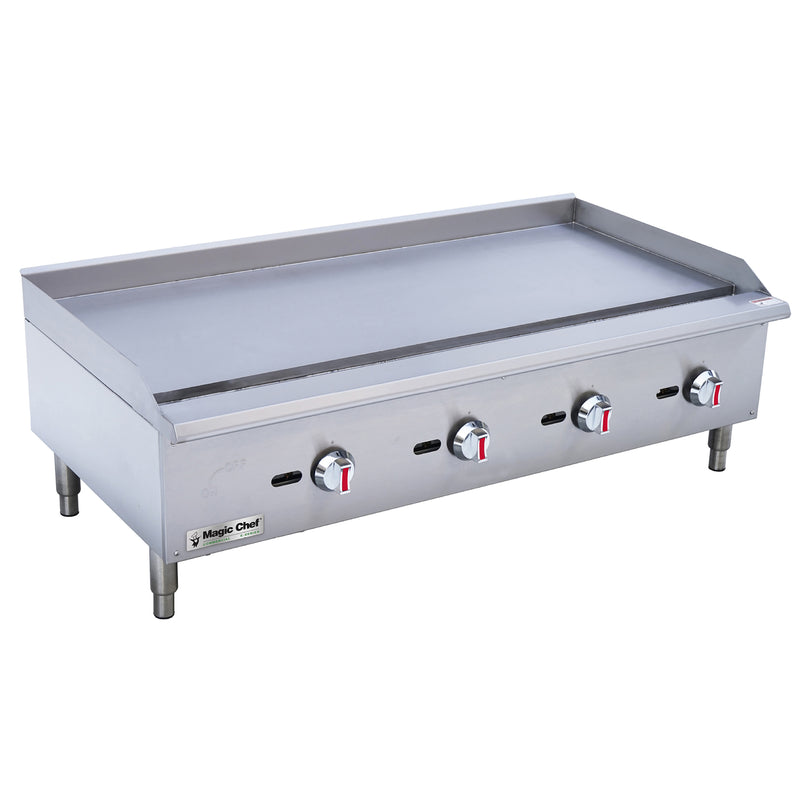 Magic Chef Thermostatic Countertop Gas Griddle in Stainless Steel (48 in.)