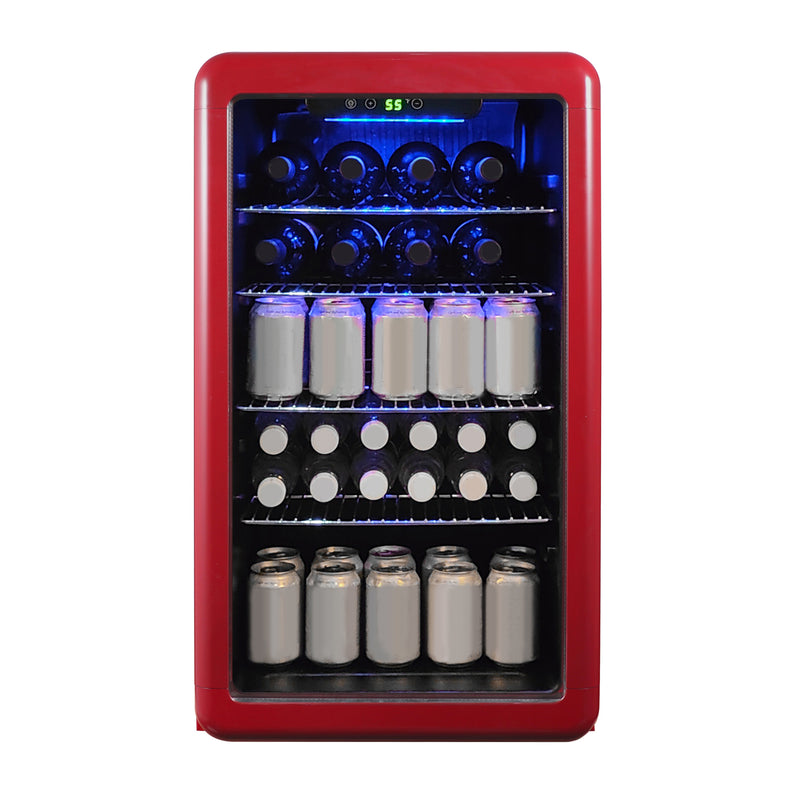 Magic Chef Retro Beverage Cooler in Red (3.4 cu. ft.)