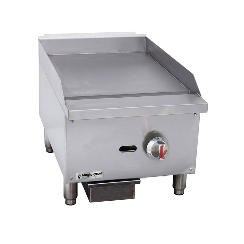 Magic Chef Thermostatic Countertop Gas Griddle in Stainless Steel (16 in.)