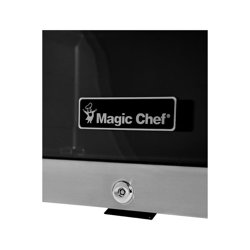 Magic Chef 18.9 in W. Single Zone 58 Can Beverage Cooler in Stainless Steel