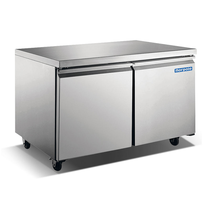 Norpole Undercounter Freezerless Refrigerator in Stainless Steel (60 in. W 15 cu. ft.)