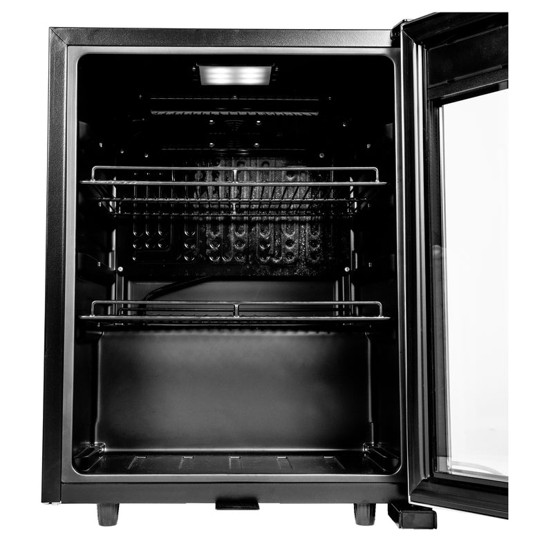 Magic Chef 18.9 in W. Single Zone 58 Can Beverage Cooler in Stainless Steel