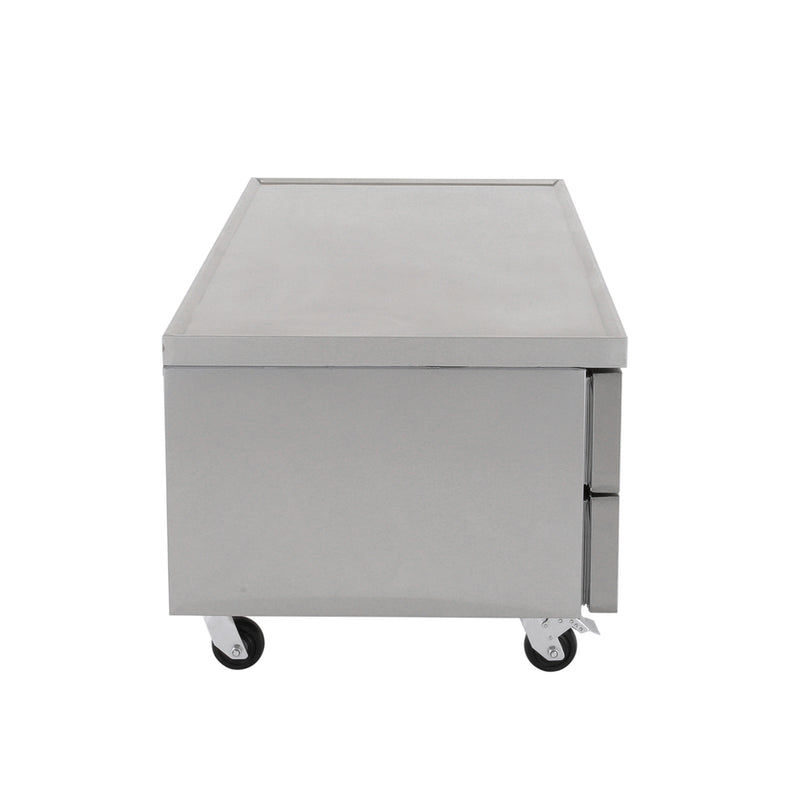 Norpole 4-Drawer Chef Base Commercial Refrigerator in Stainless Steel (72 in. W 16 cu. ft.)