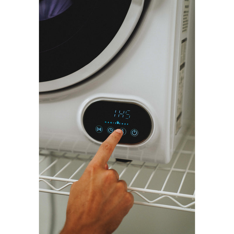 Compact 1.5 cu. ft. Electric Dryer in White