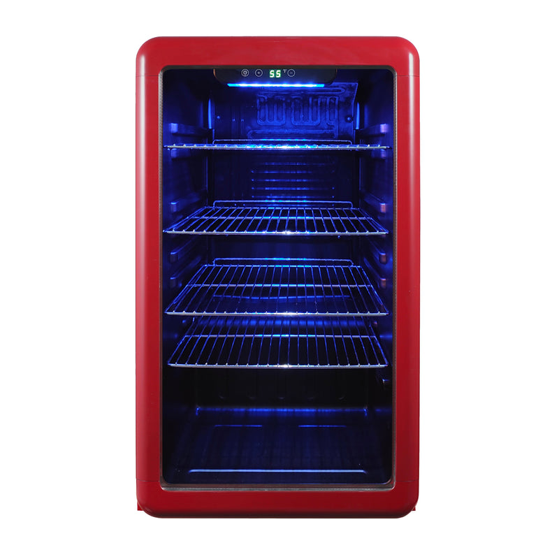 Magic Chef Retro Beverage Cooler in Red (3.4 cu. ft.)