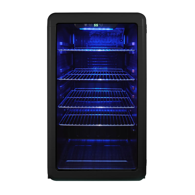 Magic Chef Retro Beverage Cooler in Black (3.4 cu. ft.)