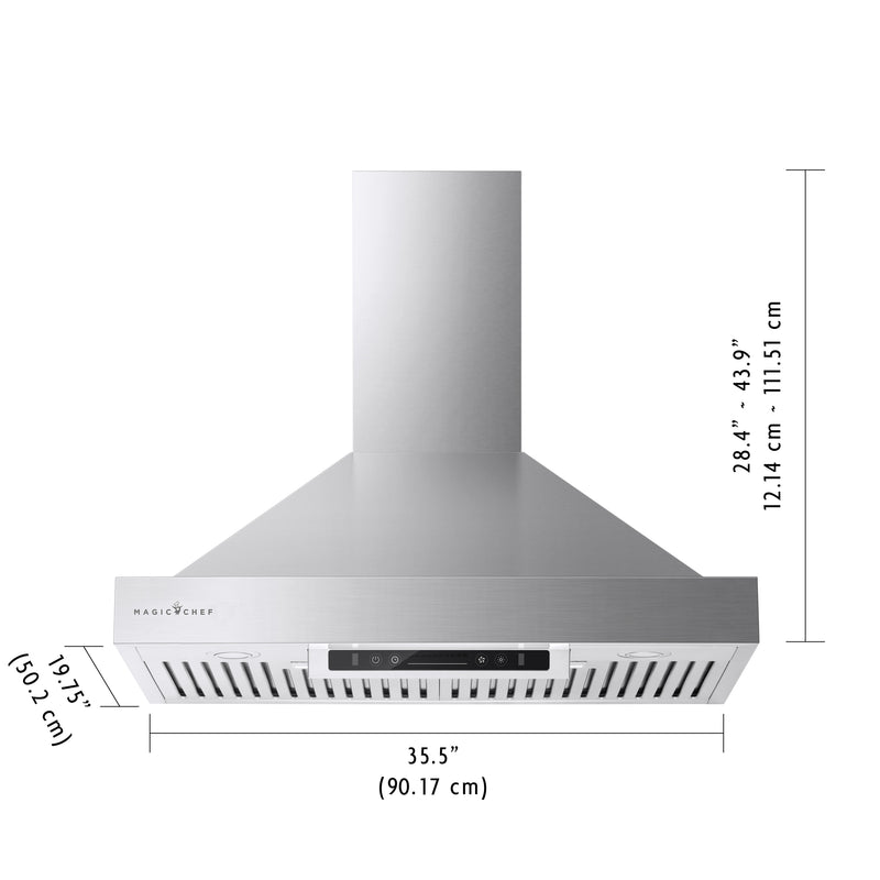 Magic Chef 36" Stainless Steel Range Hood