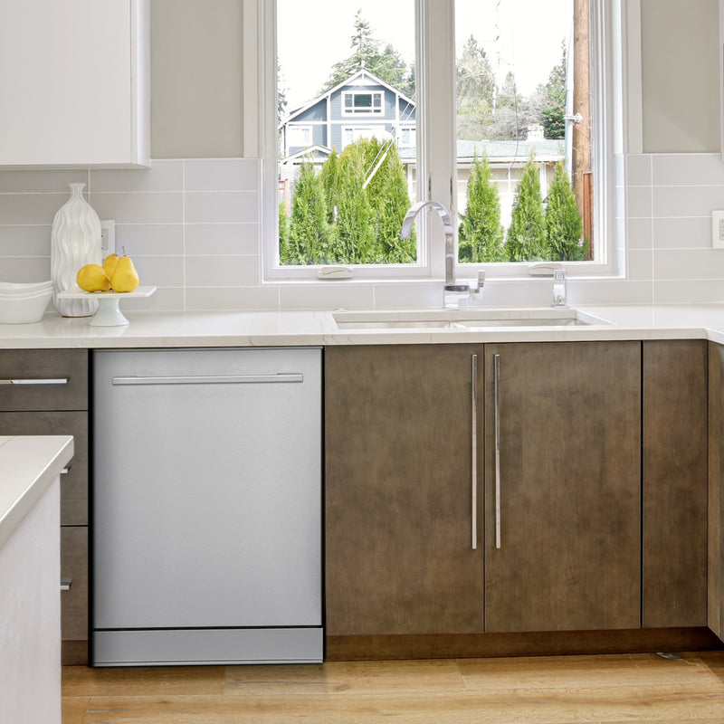Magic Chef 24 in Stainless Steel Top Control Built-In Tall Tub Dishwasher with Stainless Steel Tub