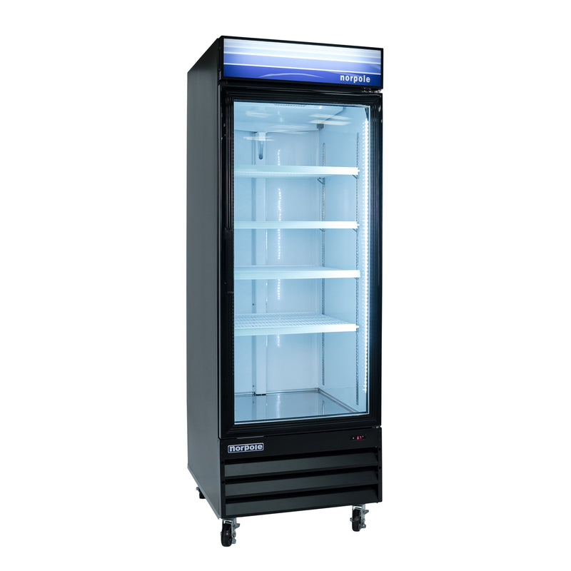 Norpole Merchandiser Upright Freezer in Black (27 in. 13 cu. ft.)