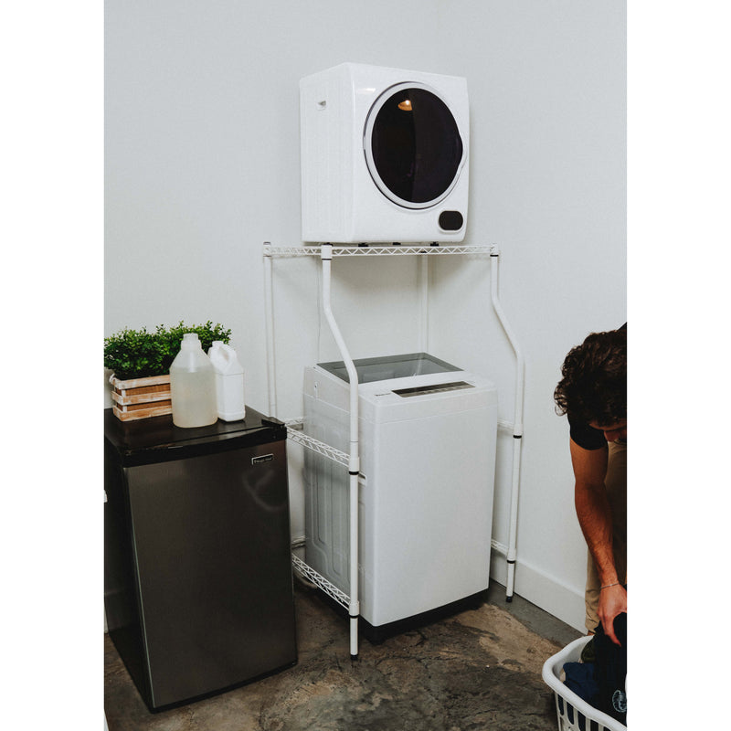 Compact 1.5 cu. ft. Electric Dryer in White
