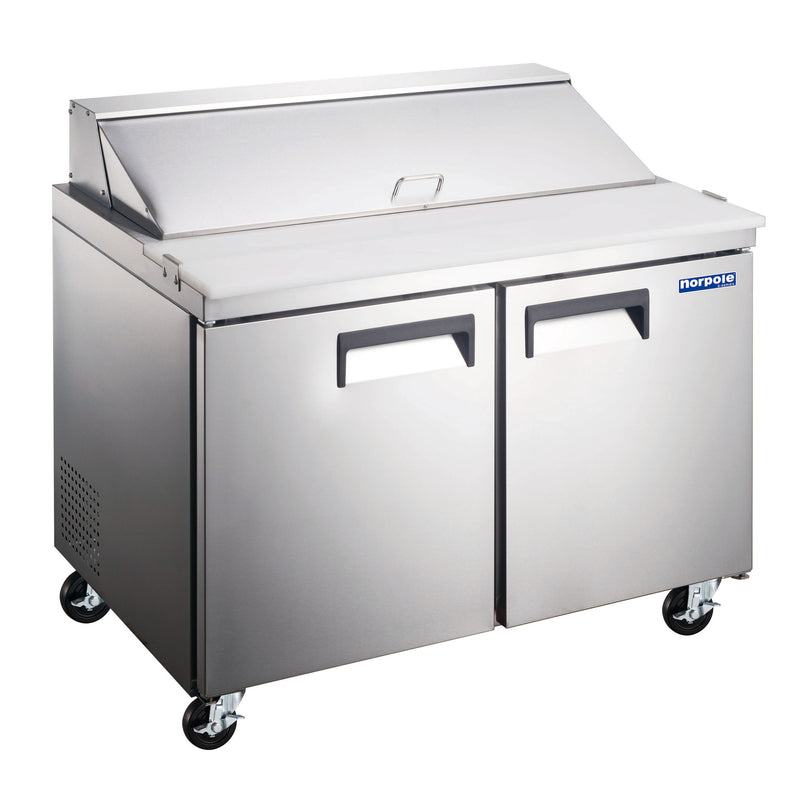 Norpole 2 Door Sandwich/Salad Prep Table