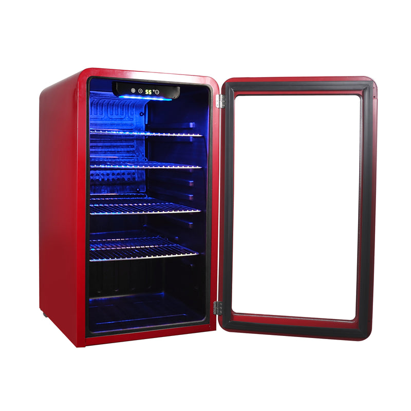 Magic Chef Retro Beverage Cooler in Red (3.4 cu. ft.)