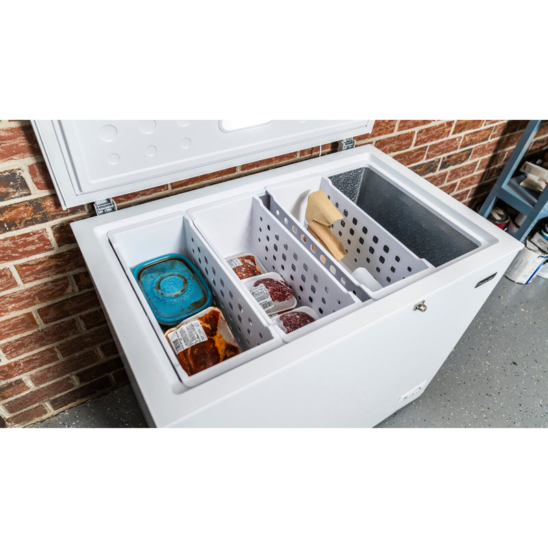 8.7 cu. ft. Manual Defrost Chest Freezer in White