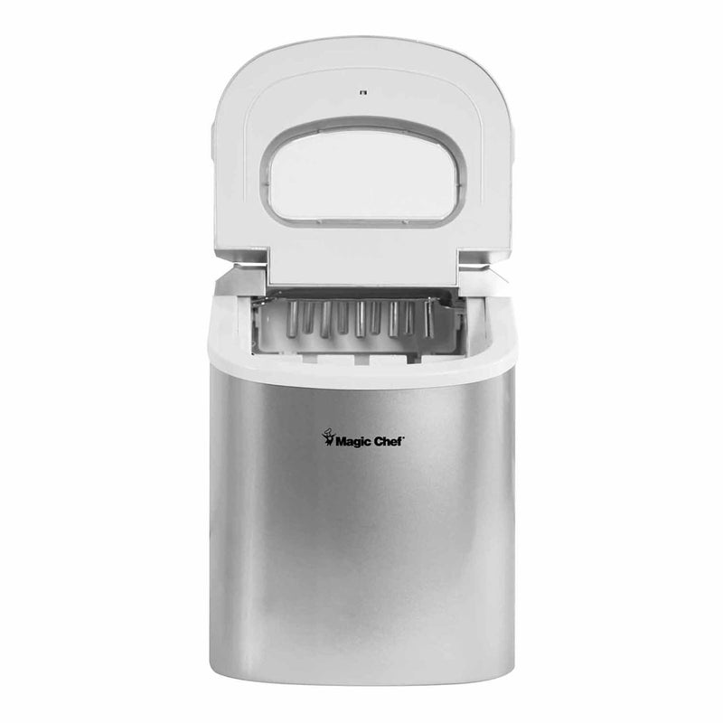 Magic Chef Portable Countertop Ice Maker in Silver (27 lb.)